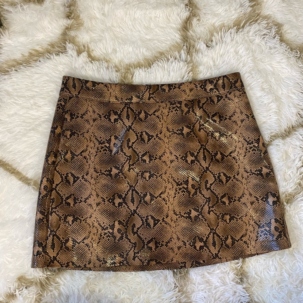 BlankNYC Snakeprint Skirt